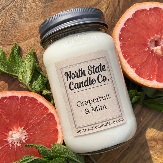 Grapefruit & Mint Soy Candle